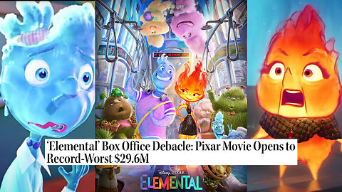 Elemental BURNS Out At The Box Office | Pixar's WORST Opening Weekend EVER
