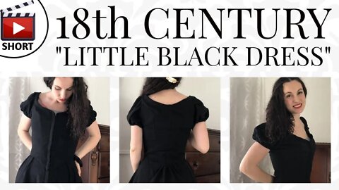 Making an 18th Century Little Black Dress #shorts