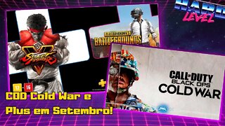 COD Cold War Revelado! Jogos grátis da PLUS (PS4) em setembro! Street Fighter V e PUBG!