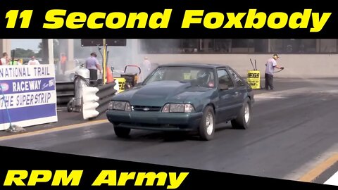 11 Second Foxbody Mustang Drag Racing