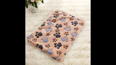MODESLAB Waterproof Blanket for Dogs, Soft Warm Fleece Pet Dog Bed Blankets Thick Plush Puppy B...