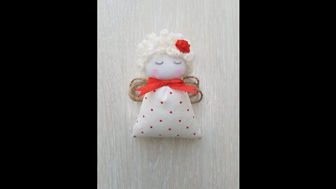 Angel made of Fabric and Jute || Making Doll