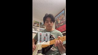 First Upload: Guitar Novice Practices the Pentatonic Scale (5th Fret)