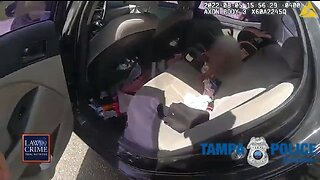 Cops Rescue Overheated Baby From Stolen Car