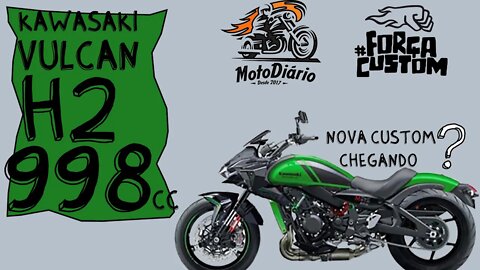 Nova Custom pintando na área: Kawasaki Vulcan H2 998cc