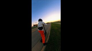 Wheeling my electric scooter