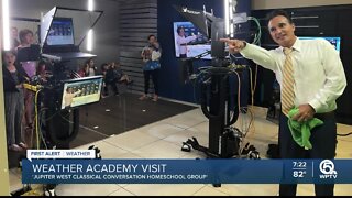 Jupiter West Classical Conversation Homeschool Group visits WPTV