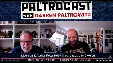 Peter Hook (New Order, Joy Division) interview with Darren Paltrowitz
