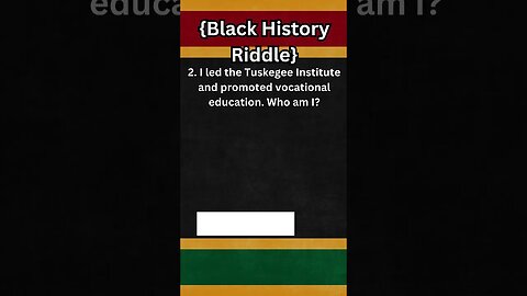 Black History Riddle 002