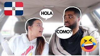 SPEAKING ONLY SPANISH TO MY HUSBAND FOR 24 HOURS|DOMINICAN WIFE