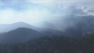 AIRTRACKER7 flies over Kruger Rock Fire in Larimer County