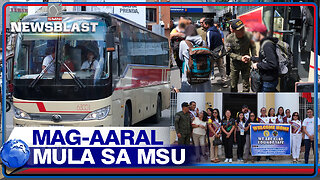 Ilang mag-aaral mula sa Mindanao State University (MSU) dumating na sa Davao City