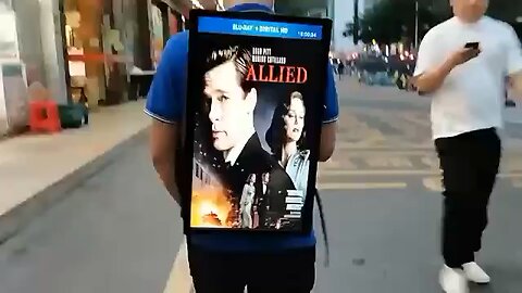 LCD VIDEO BACKPACK FOR STREET ADVERTISING