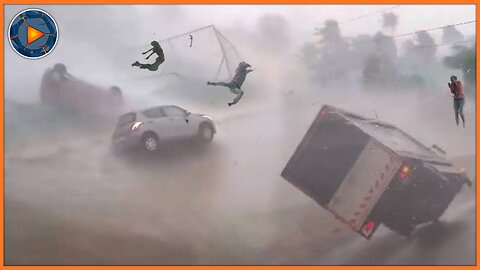 India Ahora! Miles de tejados arrancados y coches volcados: ¡Tornado en la India! Ciclón Michaung