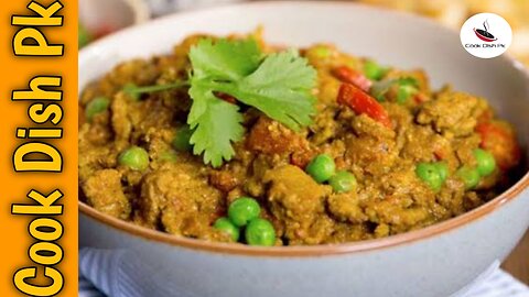 Mater Keema Ghar Me Banaye | Vegetable Mutton Keema Recipe by Cook Dish Pk