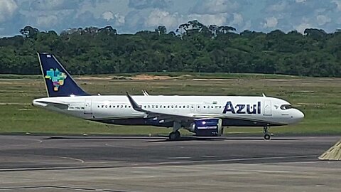 Airbus A320NEO PR-YRU pousa em Manaus vindo de Campinas