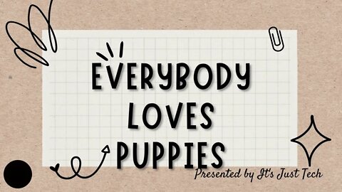 Everybody Loves Puppies