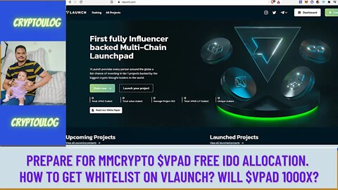 Prepare For MMCRYPTO $VPAD Free IDO Allocation. How To Get Whitelist On VLAUNCH? Will $VPAD 1000X?