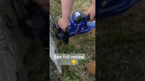 40 volt Chainsaw V Ash Log