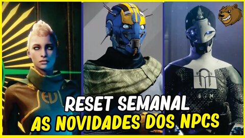 DESTINY 2│ RESET SEMANAL DOS NPCs DA TORRE 14/12/2021