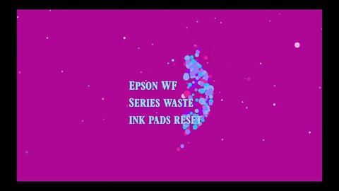 Epson WF Series Waste Ink Pads Error