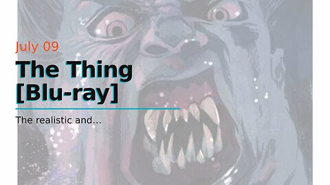 The Thing [Blu-ray]