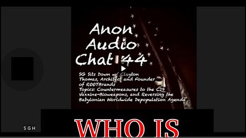 SGANON AUDIO CHAT- MAJOR REVEAL ON THE BIO-WEAPON ATTACK. JGANON, PASCAL NAJADI