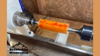 Woodturning: Lava Epoxy Resin Pen