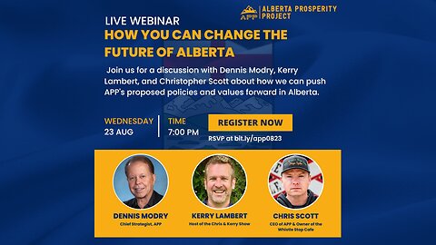 APP Webinar - How you can change the future of Alberta!