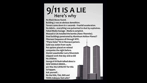 9/11 The Inside Job CIA PENTAGON HOUSE OF SAUDI QUEEN MI6 ISREAL MOSSAD NWO NAZIBUSH