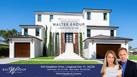 SOLD - New Luxury Waterfront - 545 Kingfisher Lane, Longboat Key, Florida 34228