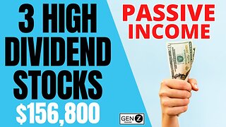Best 3 HIGH Dividend Stocks To BUY For PASSIVE Income!