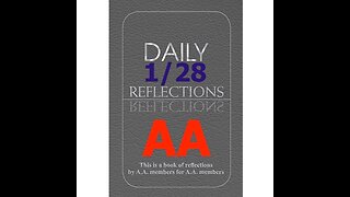 January 28 – AA Meeting - Daily Reflections - Alcoholics Anonymous - Read Along