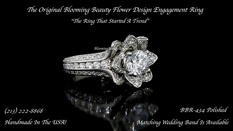 The Original Blooming Beauty Flower Design Engagement Ring By BloomingBeautyRing.com