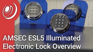 AMSEC ESL5 Illuminated Electronic Lock Overview