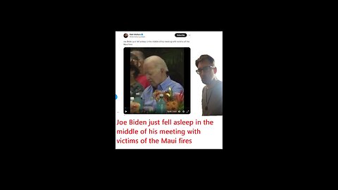 Shocking Footage: Joe Biden Falls Asleep During Meeting with Maui Fire Victims