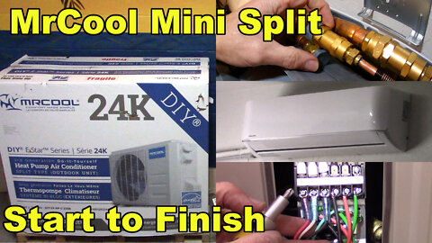 Mr Cool Mini-Split Heat Pump, Full Installation