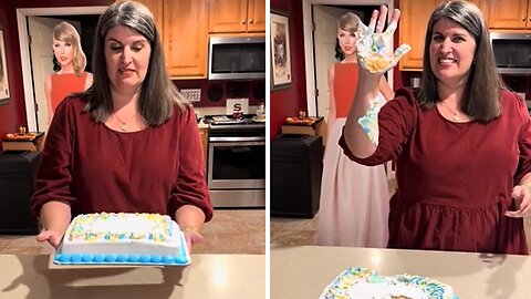 This family has a traditional birthday cake flip!