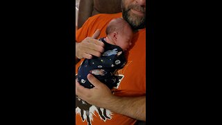 Dad holding Grayson