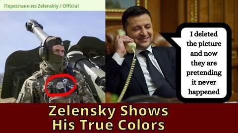 Zelensky Goes Full Mask Off!