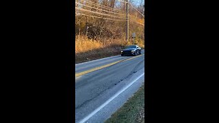 Turbo mustang leaving car meet