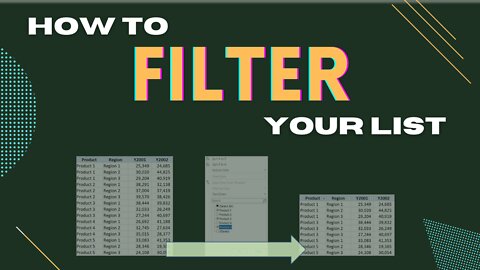 THE BASIC WAYS TO FILTER DATA IN EXCEL