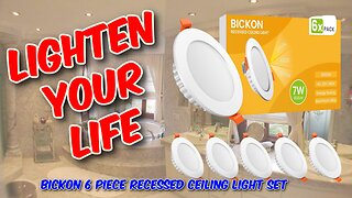 Bickon 6 Piece Recessed Ceiling Light Set Review