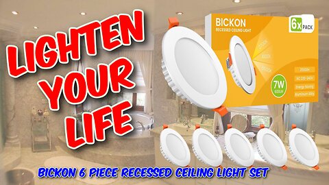 Bickon 6 Piece Recessed Ceiling Light Set Review