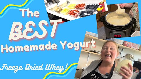 Instant Pot Sweet Vanilla Yogurt AND Freeze Drying the Whey!