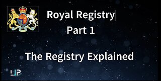 Royal Registry Explained Part 1