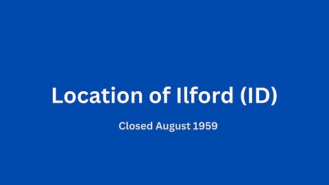 Location of Ilford (ID) trolleybus depot closed August 1959.