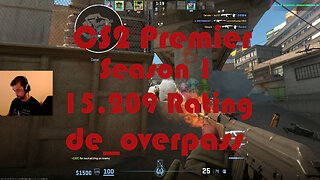 CS2 Premier Matchmaking - Season 1 - 15,209 Rating - de_overpass