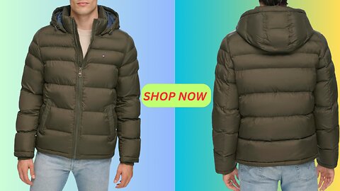 Tommy Hilfiger Men's Hooded Puffer Jacket