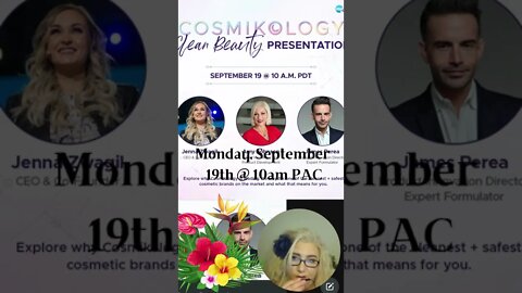 You're Invited! Discover Cosmikology one of the cleanest and safest cosmetics brands #September 19th